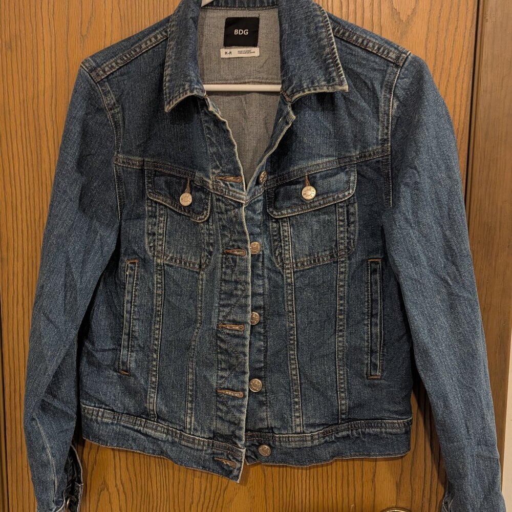 BDG Urban Outfitters Classic Denim Jacket-Button Down SIlver Hardware-Medium